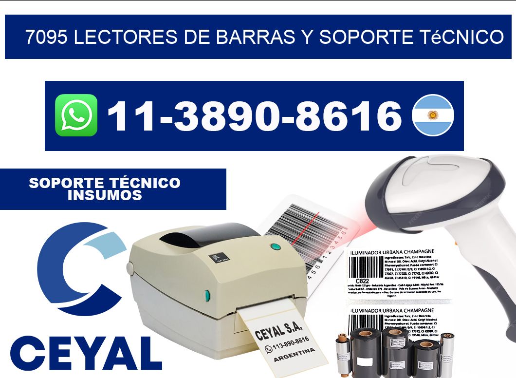 7095 Lectores de barras y Soporte Técnico
