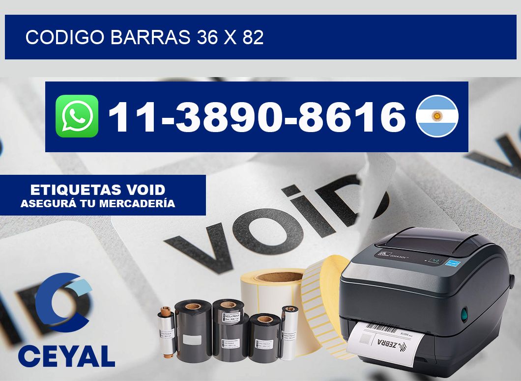 Codigo barras 36 x 82