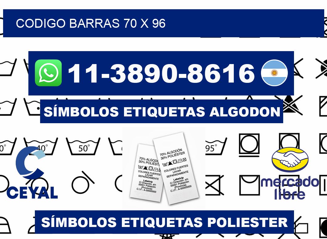 Codigo barras 70 x 96