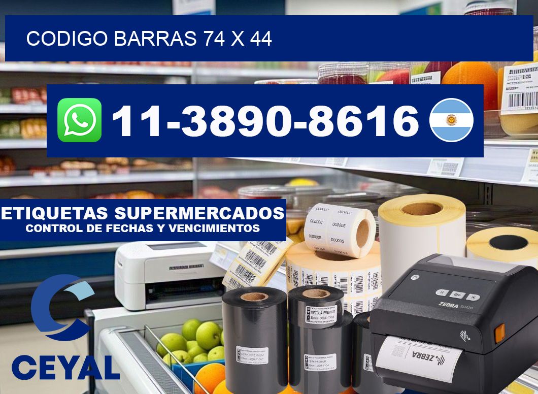 Codigo barras 74 x 44