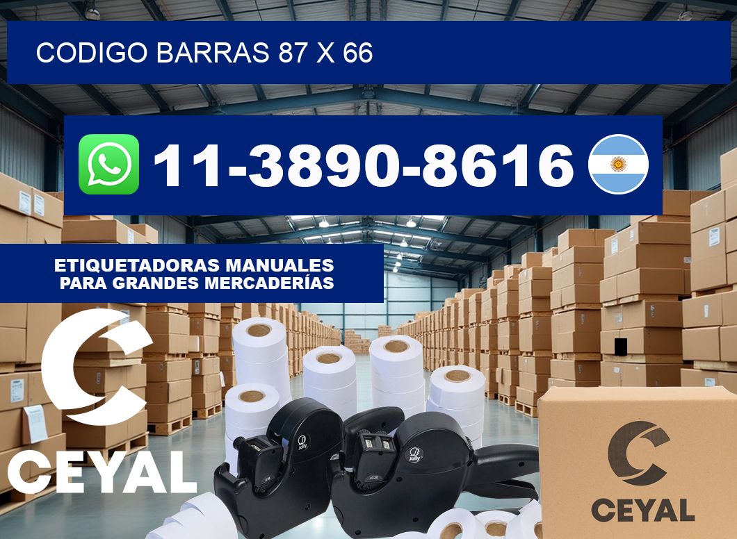 Codigo barras 87 x 66