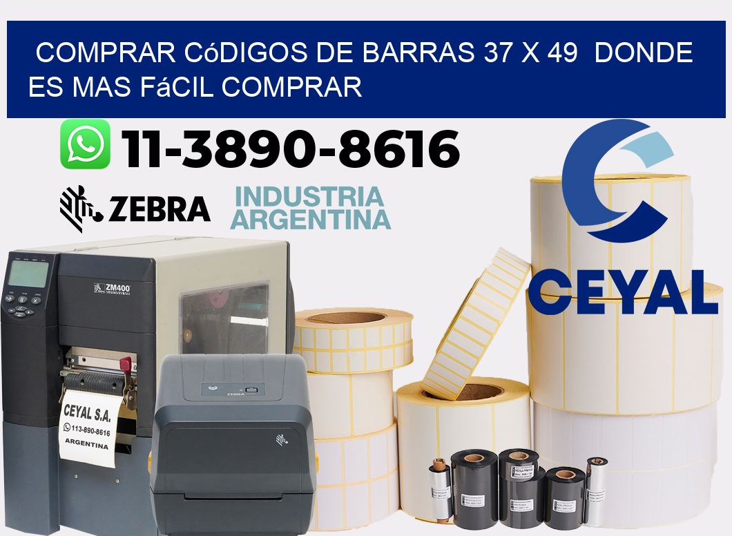 Comprar códigos de barras 37 x 49  Donde es mas fácil comprar