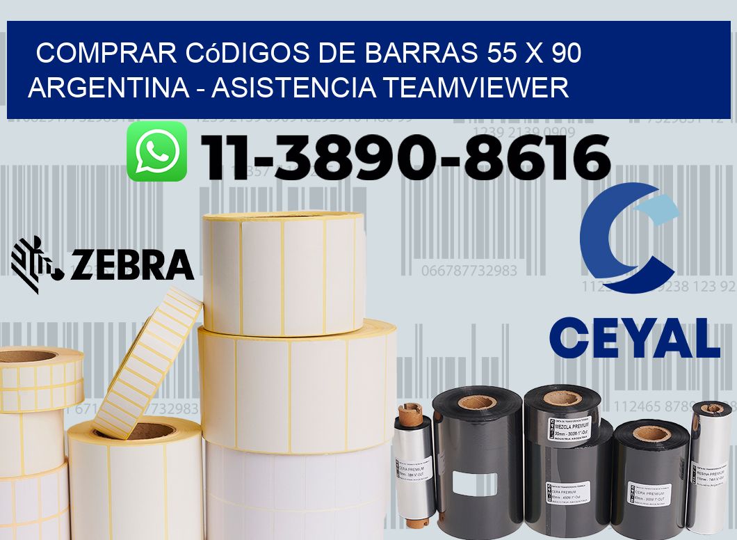 Comprar códigos de barras 55 x 90 argentina - asistencia teamviewer