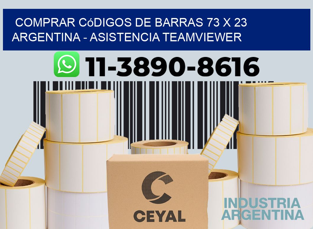 Comprar códigos de barras 73 x 23 argentina - asistencia teamviewer