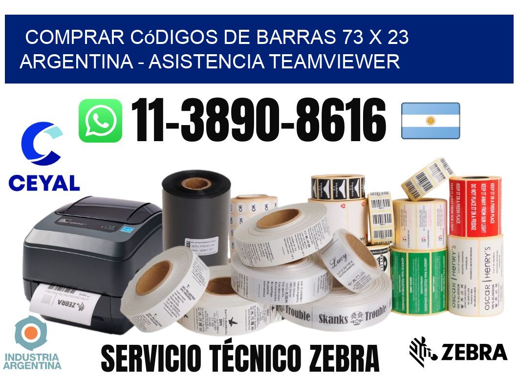 Comprar códigos de barras 73 x 23 argentina - asistencia teamviewer