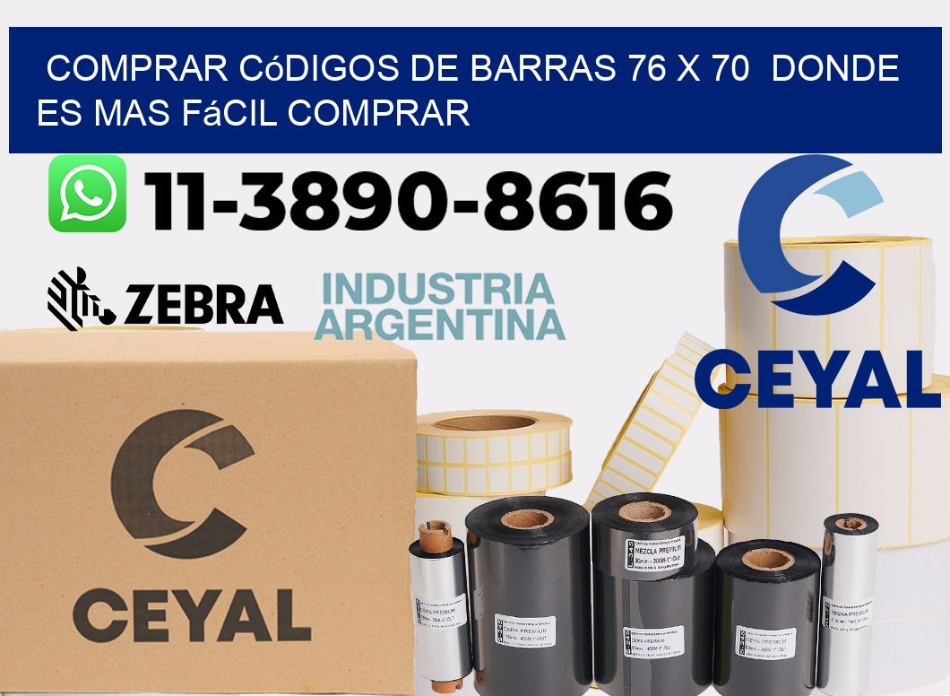 Comprar códigos de barras 76 x 70  Donde es mas fácil comprar