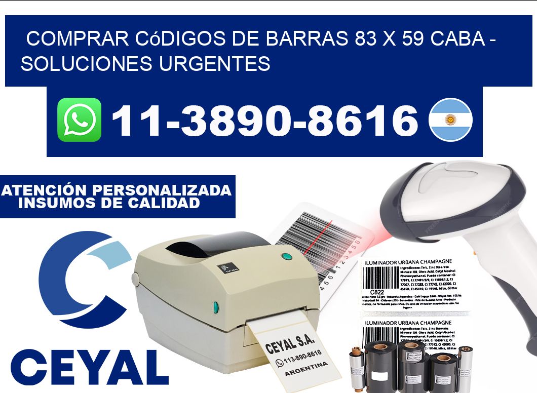 Comprar códigos de barras 83 x 59 CABA - soluciones urgentes
