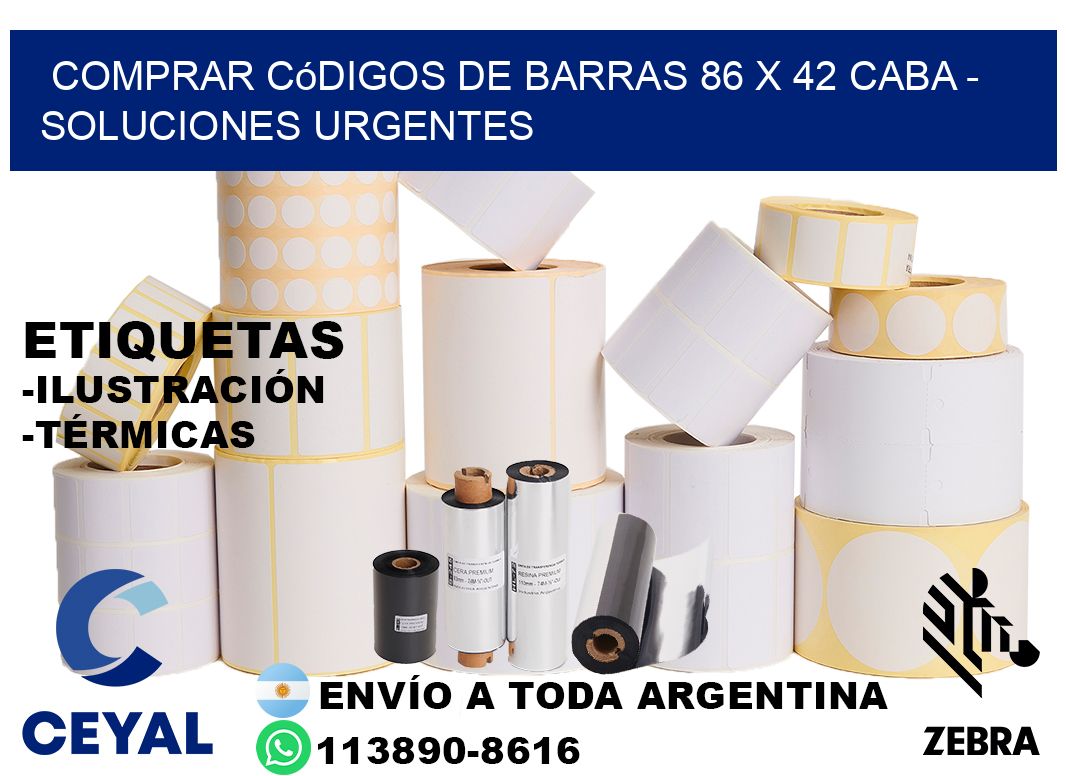 Comprar códigos de barras 86 x 42 CABA - soluciones urgentes