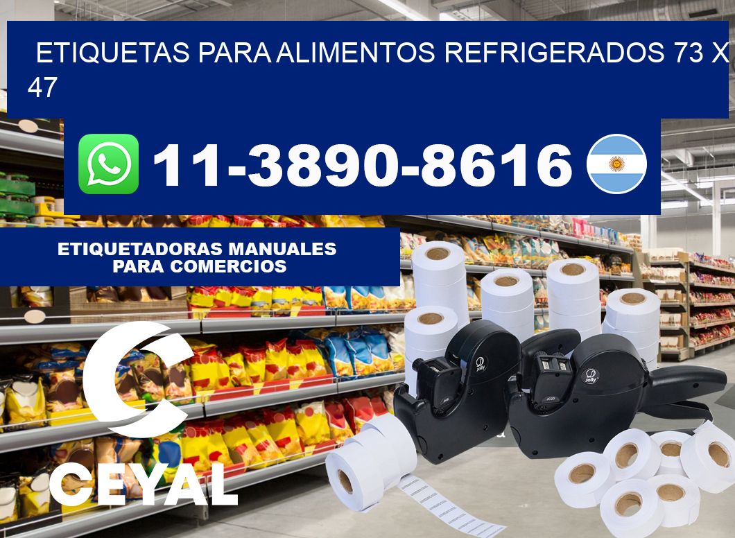 Etiquetas para alimentos refrigerados 73 x 47