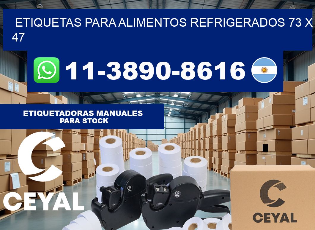 Etiquetas para alimentos refrigerados 73 x 47