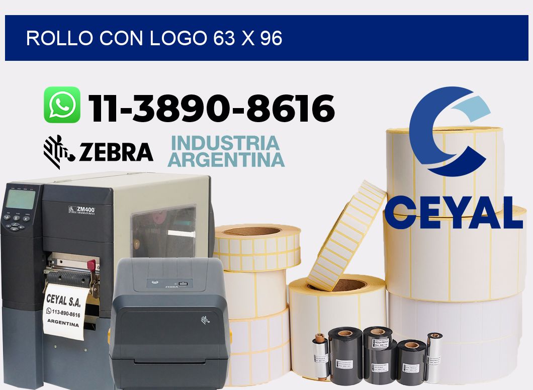 Rollo con logo 63 x 96