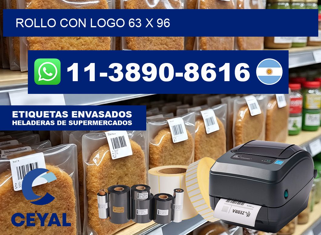 Rollo con logo 63 x 96