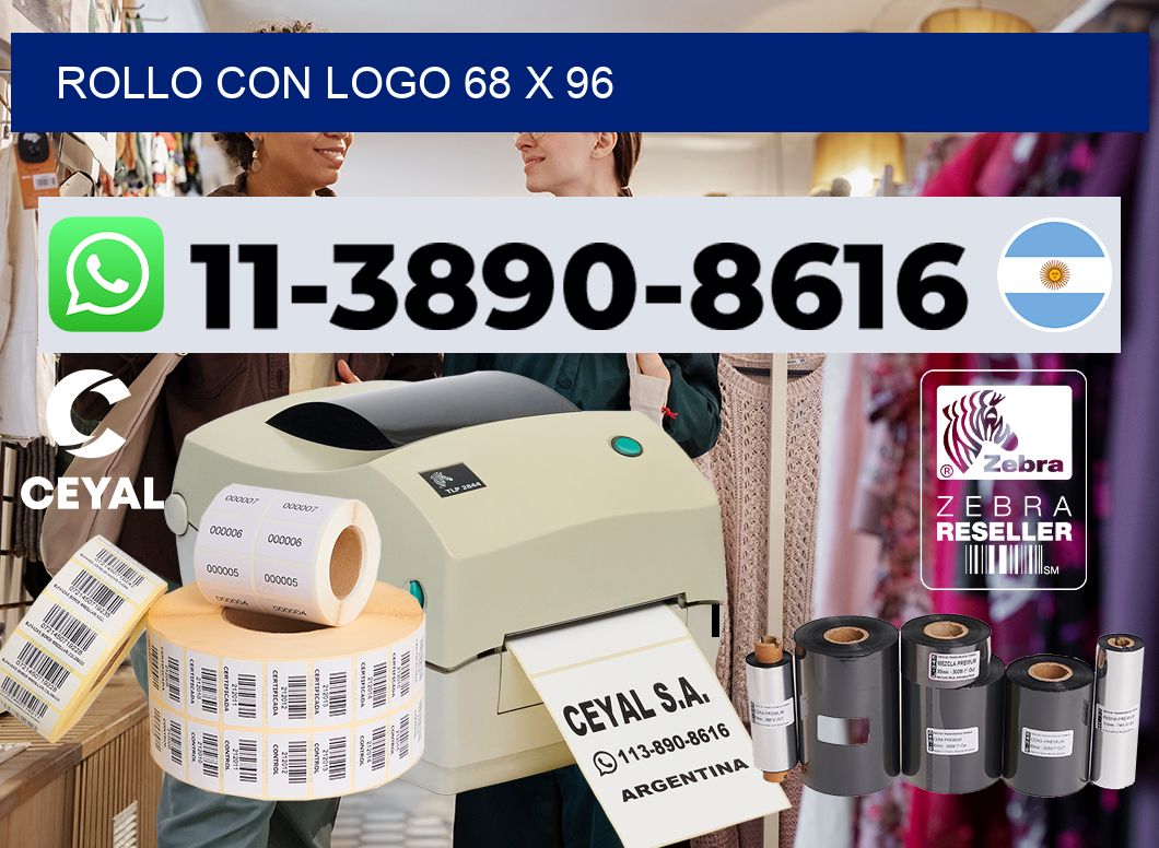 Rollo con logo 68 x 96