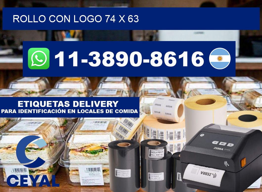 Rollo con logo 74 x 63