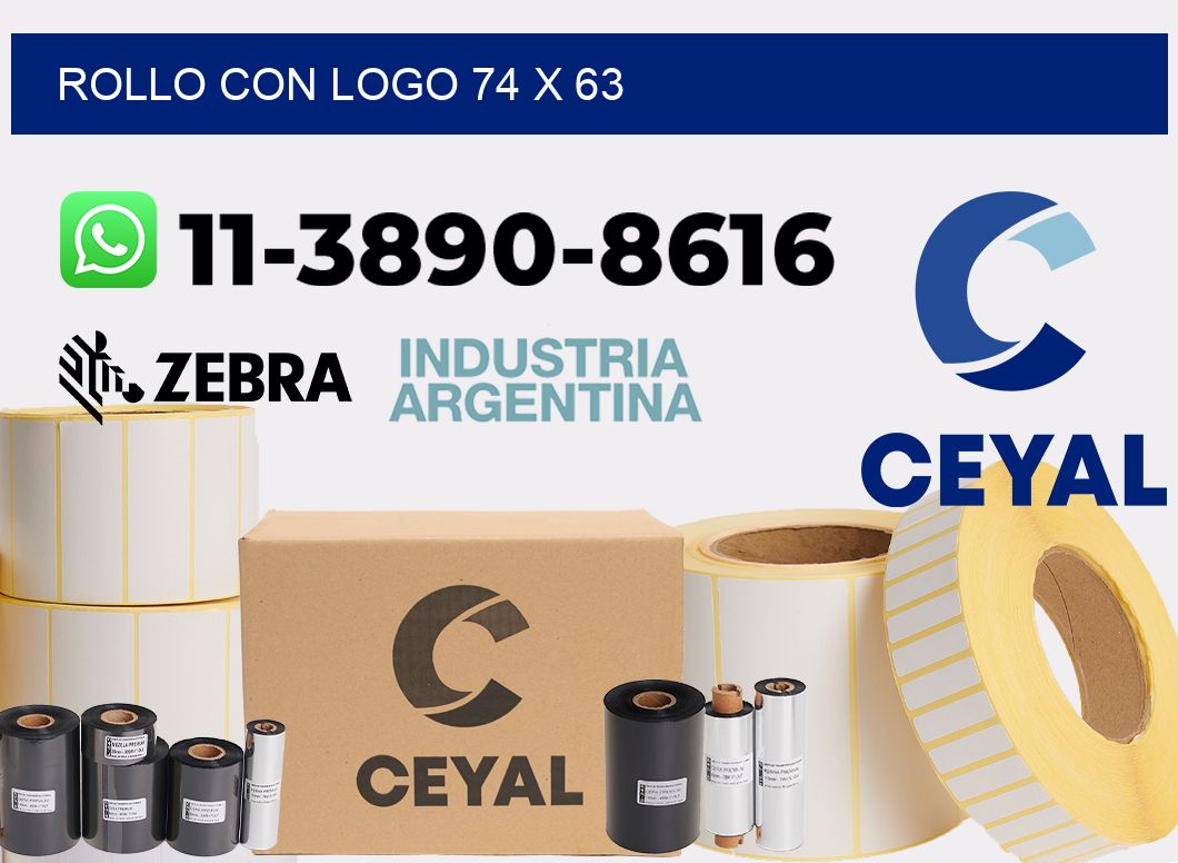 Rollo con logo 74 x 63