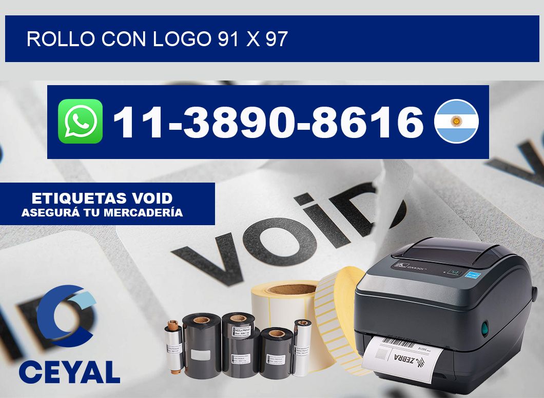 Rollo con logo 91 x 97