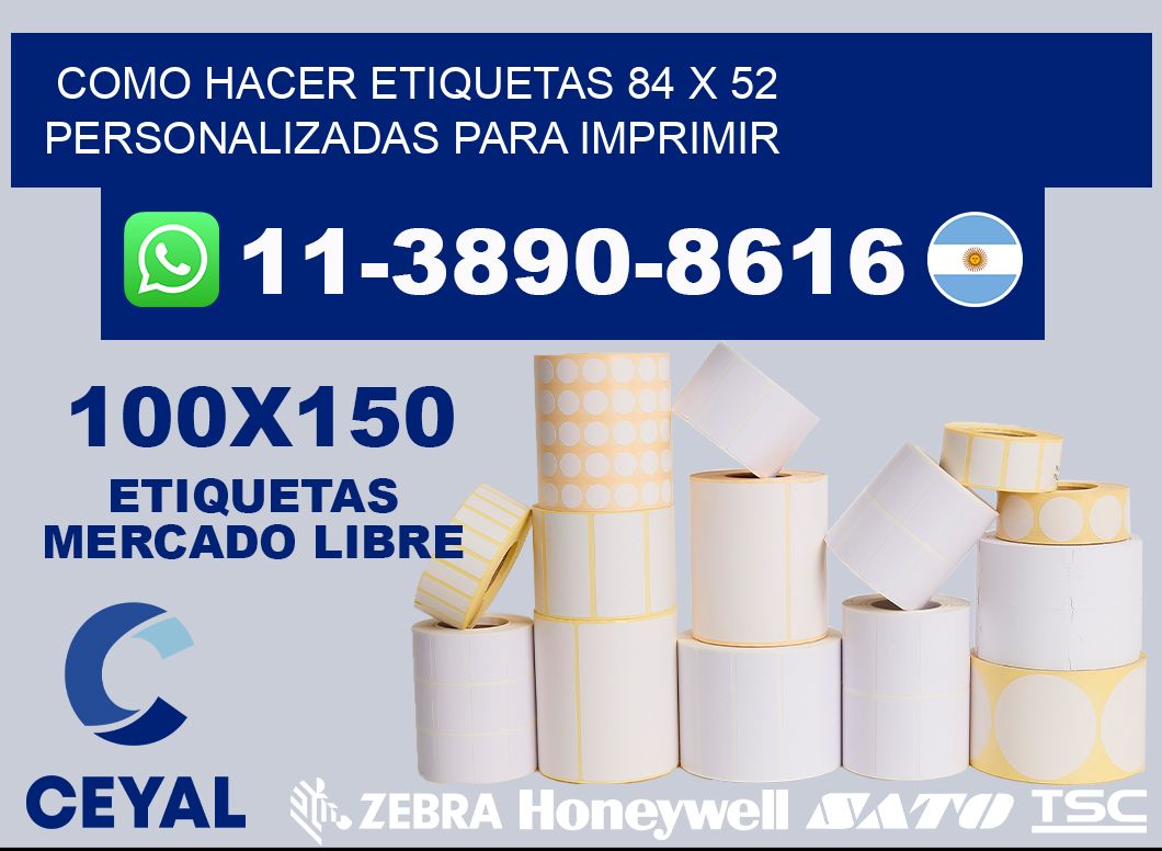 como hacer etiquetas 84 x 52 personalizadas para imprimir