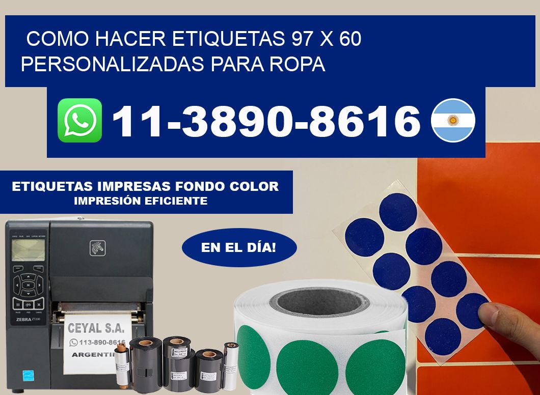 como hacer etiquetas 97 x 60 personalizadas para ropa