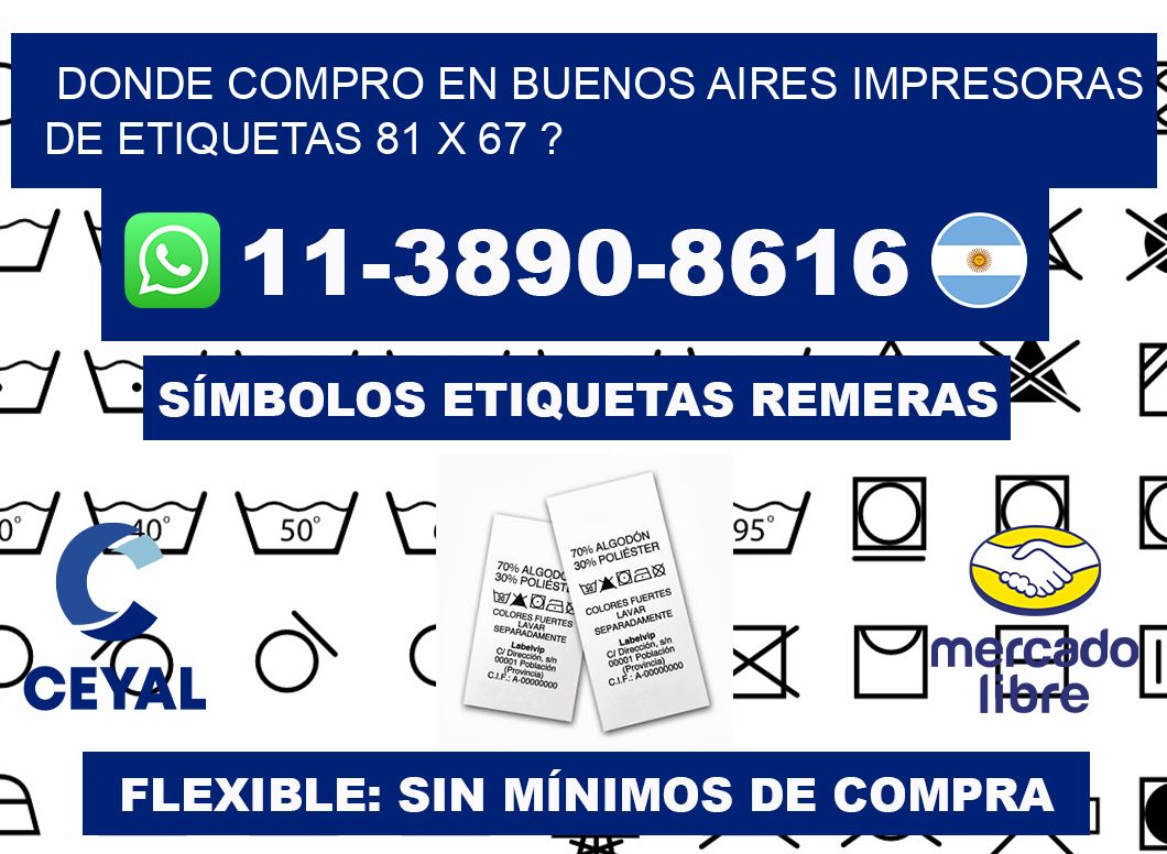 donde compro en buenos aires impresoras de etiquetas 81 x 67 ?