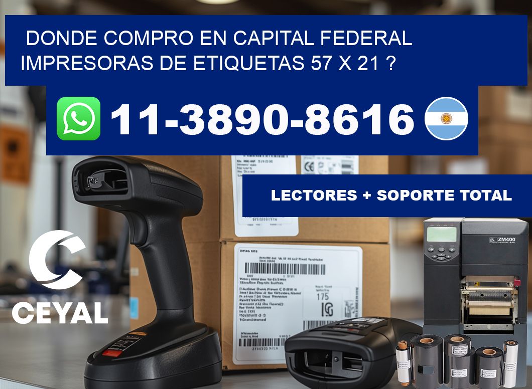 donde compro en capital federal impresoras de etiquetas 57 x 21 ?