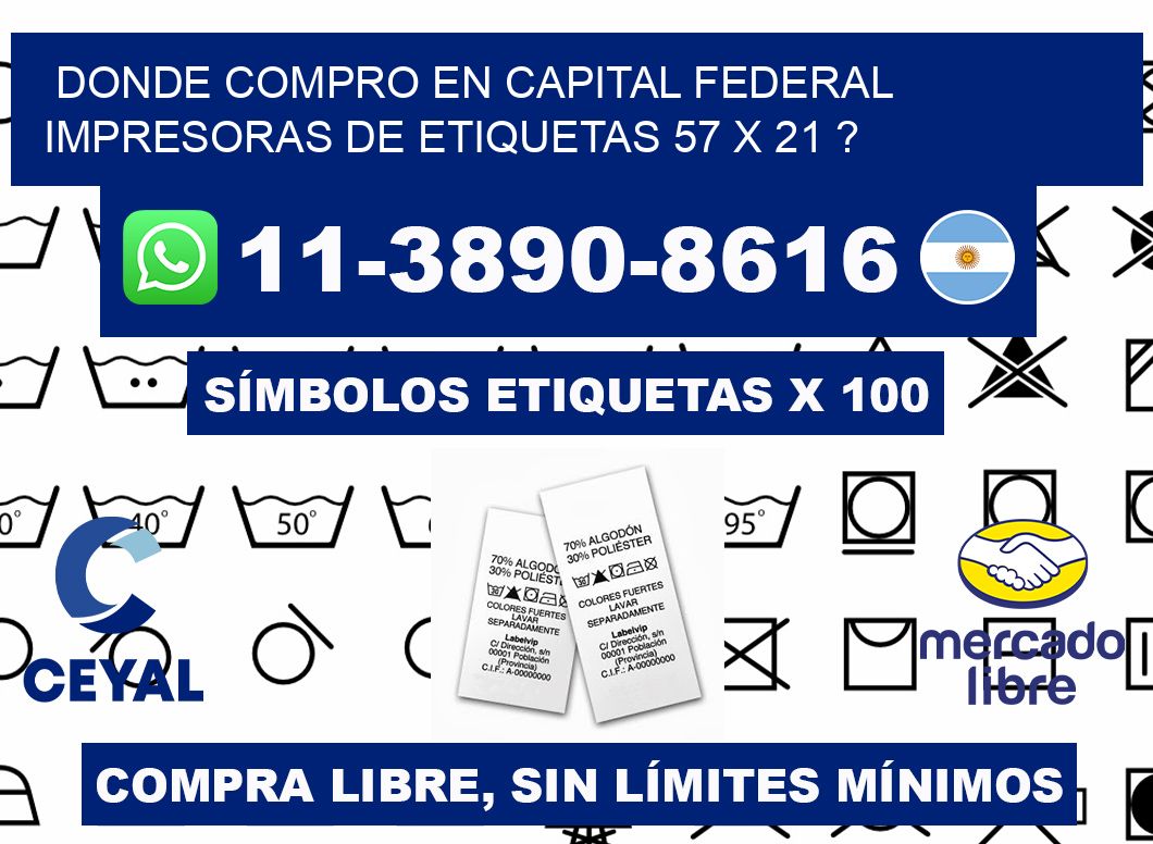 donde compro en capital federal impresoras de etiquetas 57 x 21 ?