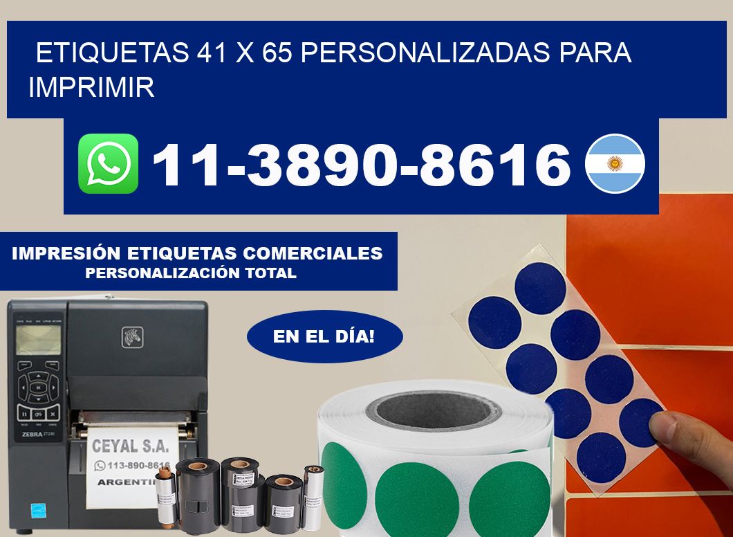 etiquetas 41 x 65 personalizadas para imprimir