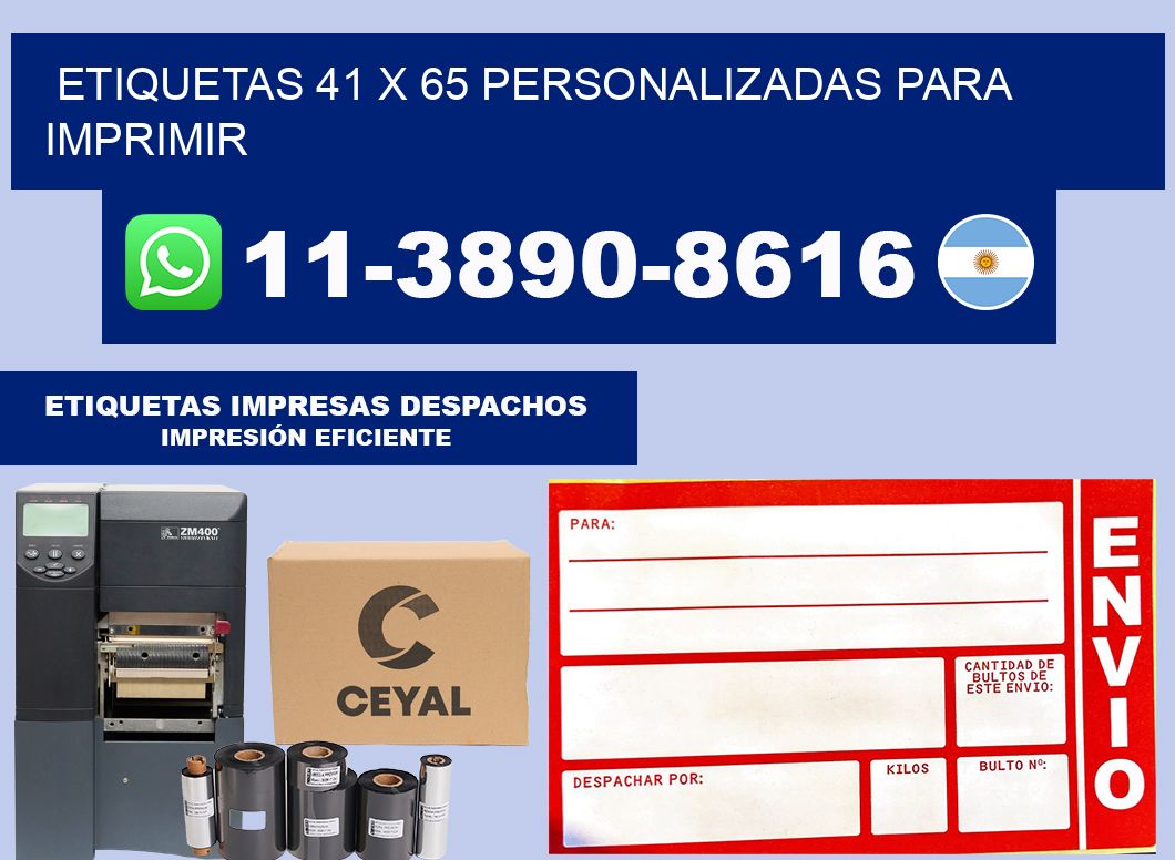 etiquetas 41 x 65 personalizadas para imprimir