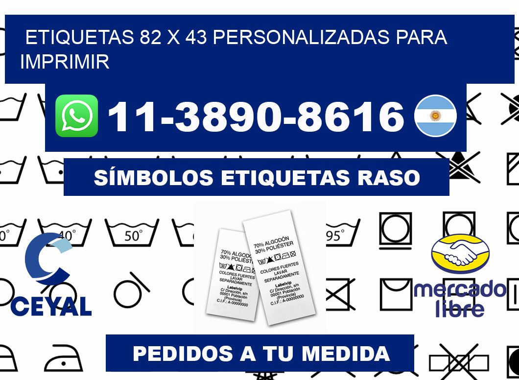 etiquetas 82 x 43 personalizadas para imprimir