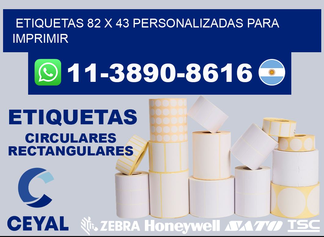 etiquetas 82 x 43 personalizadas para imprimir