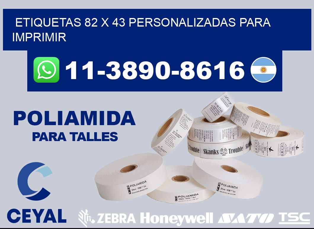etiquetas 82 x 43 personalizadas para imprimir