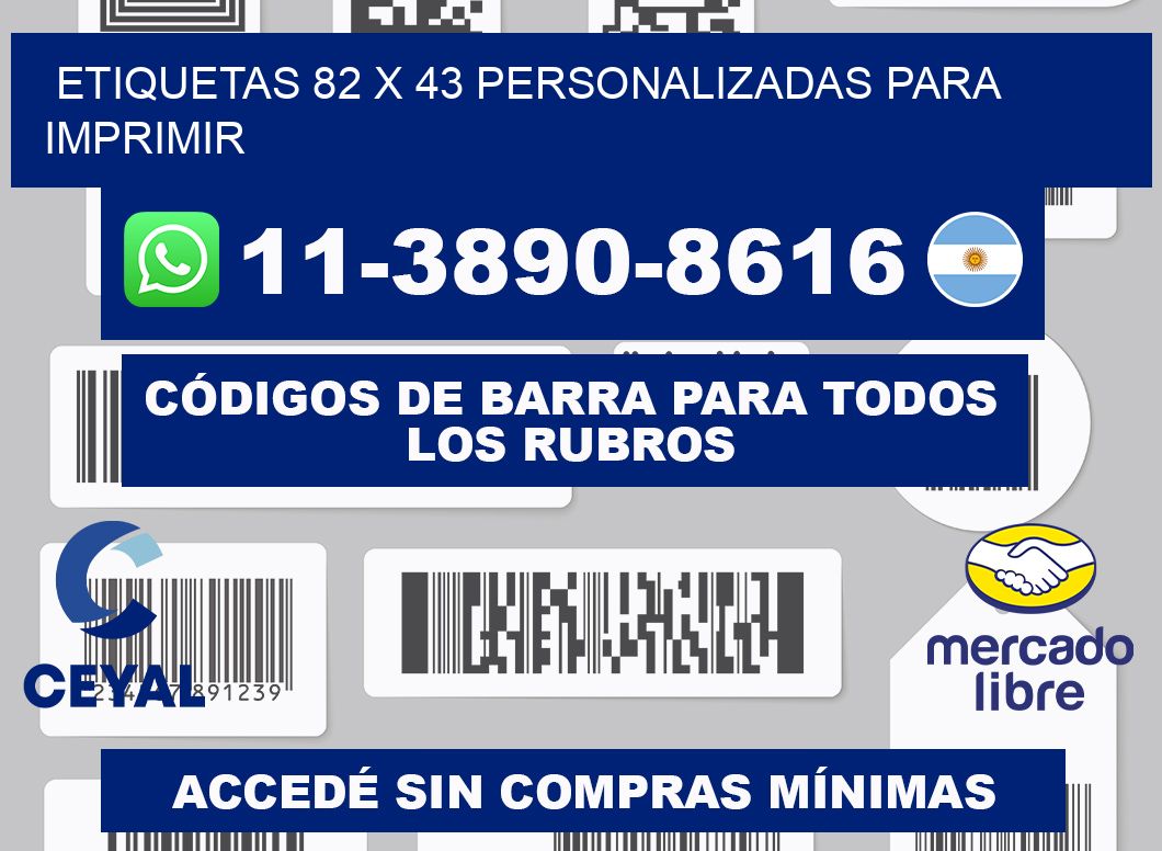 etiquetas 82 x 43 personalizadas para imprimir