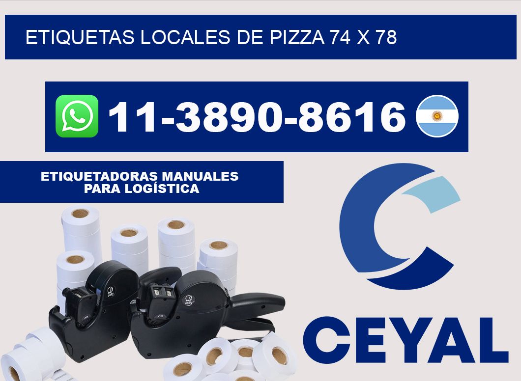 etiquetas locales de pizza 74 x 78