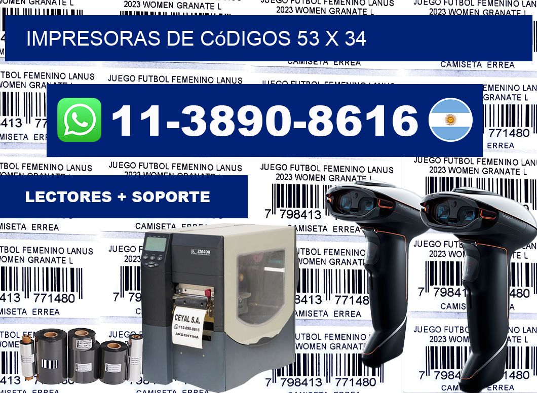 impresoras de códigos 53 x 34