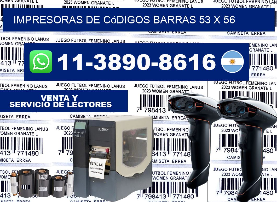 impresoras de códigos barras 53 x 56