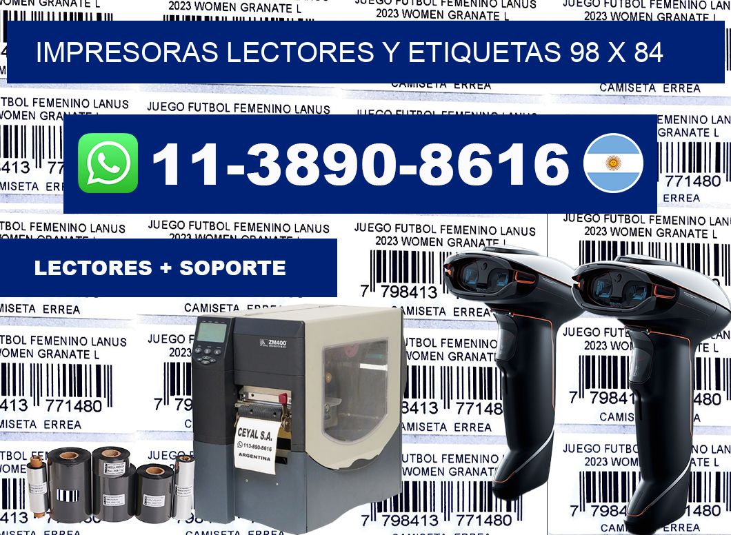 impresoras lectores y etiquetas 98 x 84