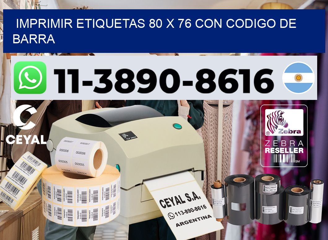 imprimir etiquetas 80 x 76 con codigo de barra