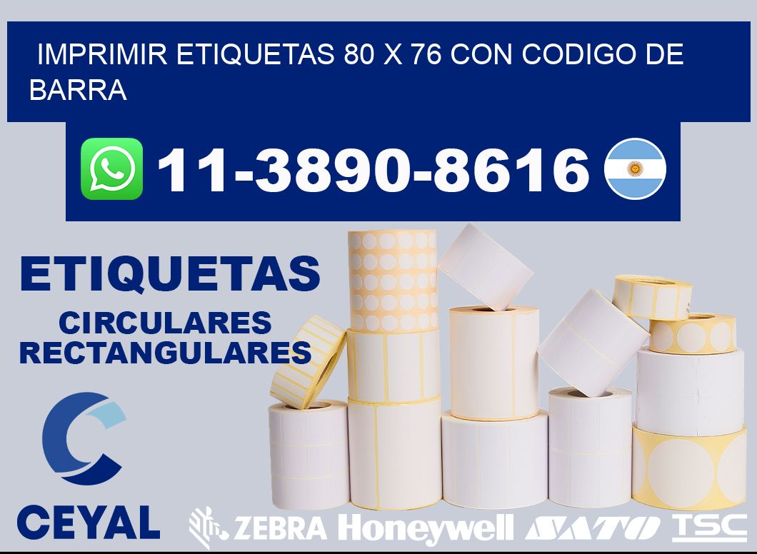 imprimir etiquetas 80 x 76 con codigo de barra