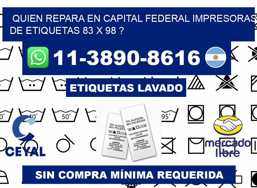 quien repara en capital federal impresoras de etiquetas 83 x 98 ?