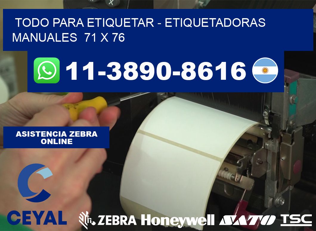 todo para etiquetar - Etiquetadoras Manuales  71 x 76