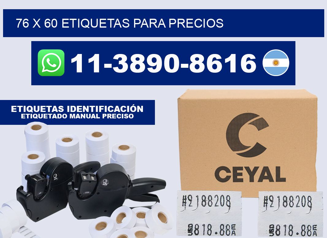 76 x 60 etiquetas para precios