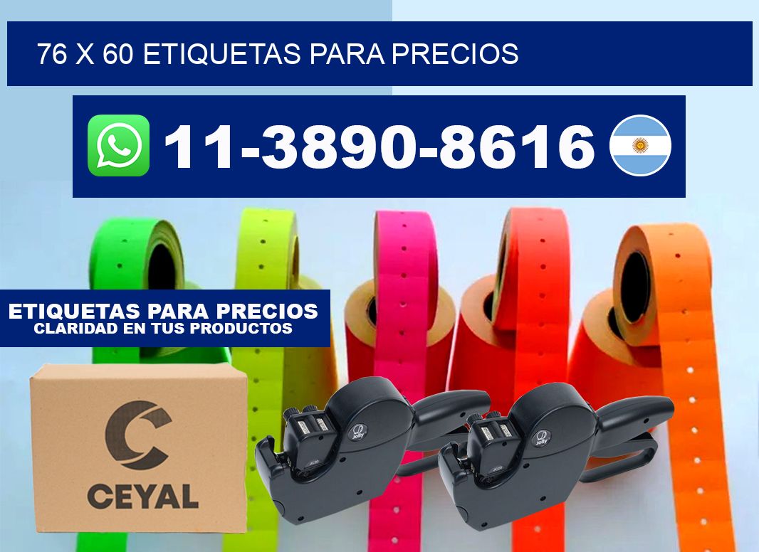 76 x 60 etiquetas para precios