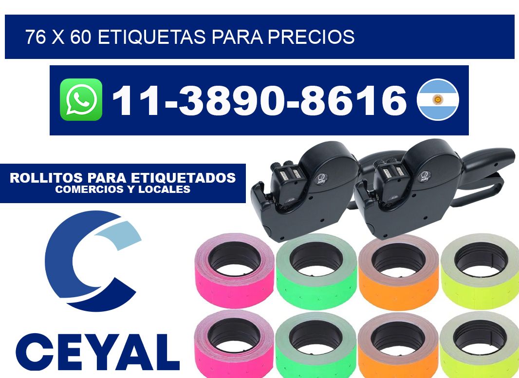 76 x 60 etiquetas para precios