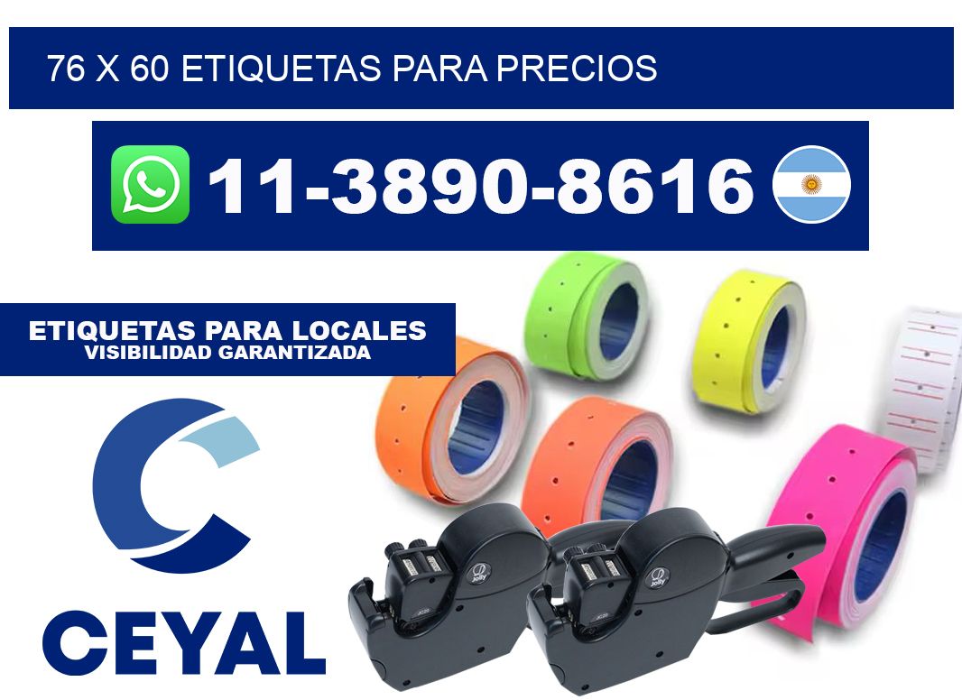76 x 60 etiquetas para precios