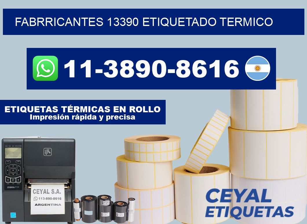 FABRRICANTES 13390 ETIQUETADO TERMICO
