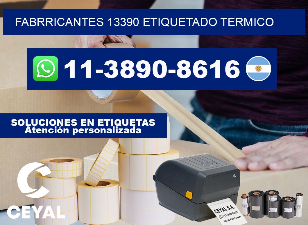 FABRRICANTES 13390 ETIQUETADO TERMICO