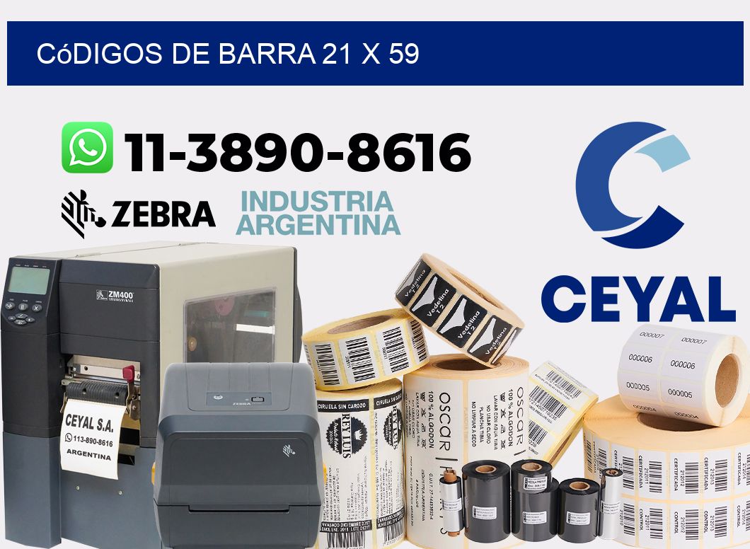 códigos de barra 21 x 59