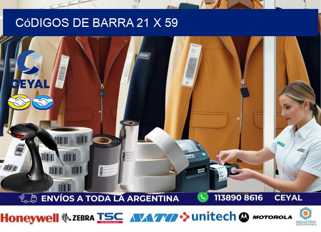 códigos de barra 21 x 59