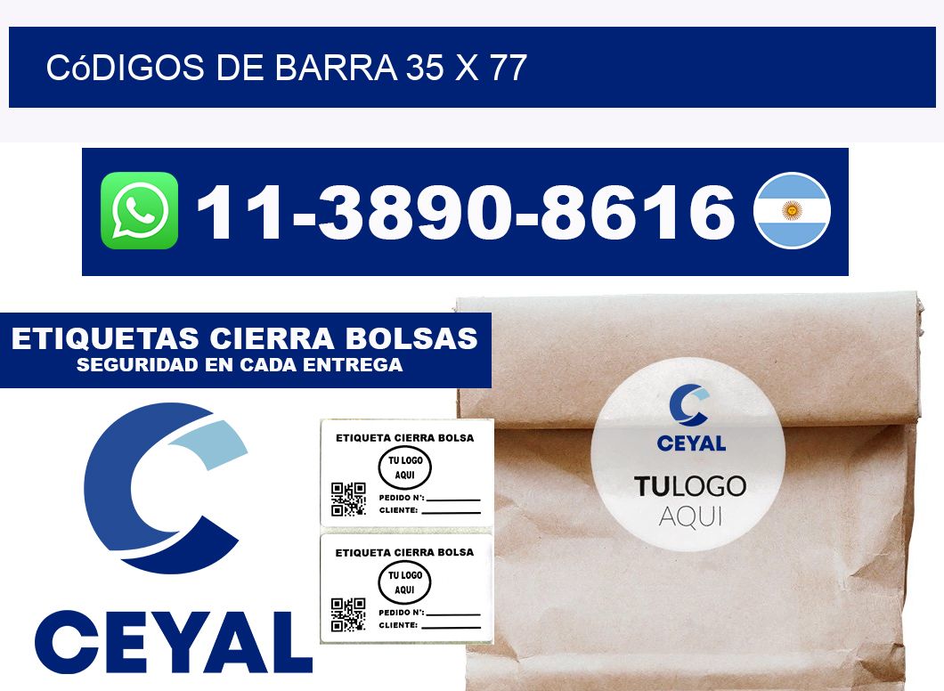 códigos de barra 35 x 77