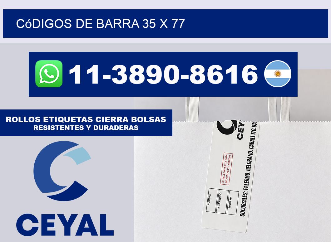 códigos de barra 35 x 77