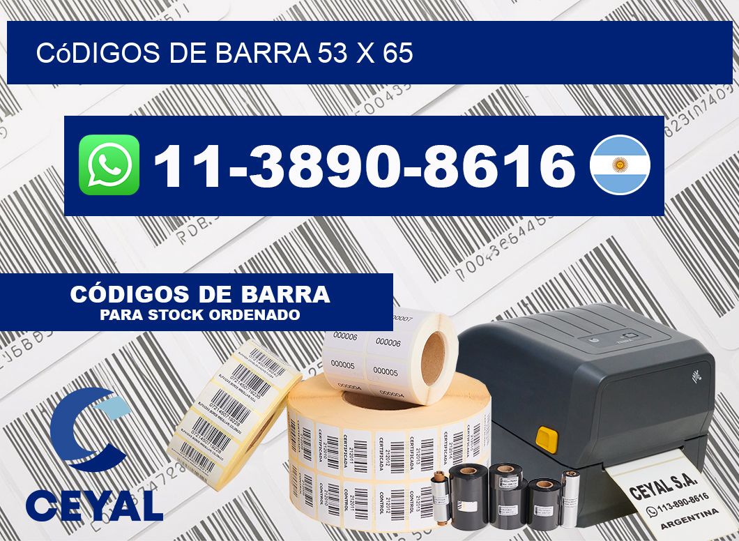 códigos de barra 53 x 65